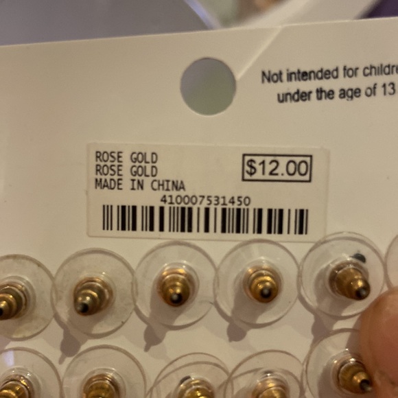 Charming Charlie Rose Gold Earrings Set (SIX PAIRS) NWT - Picture 6 of 6